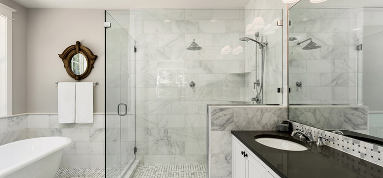 bathroom shower door installation in Truckee